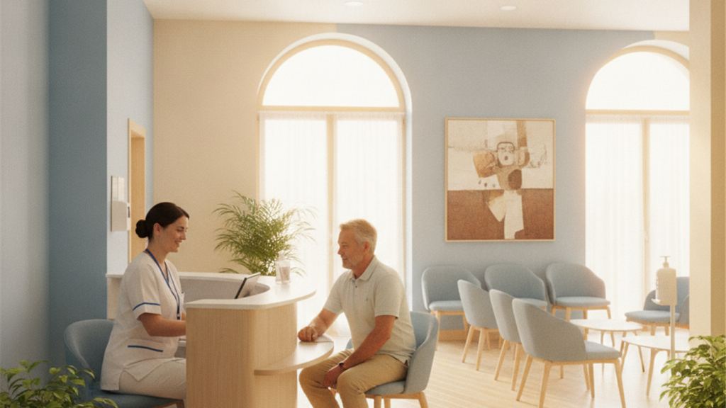 Consulta en un centro de salud en Espana