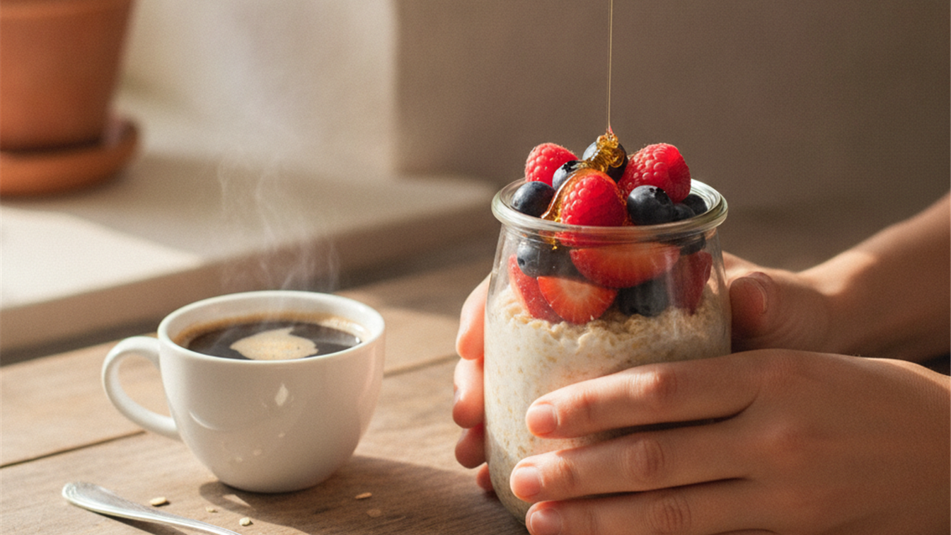 desayunos saludables avena frutos rojos