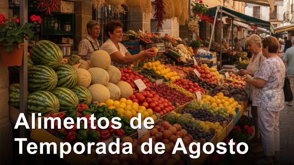 alimentos de temporada agosto mercado espanol de frutas y verduras