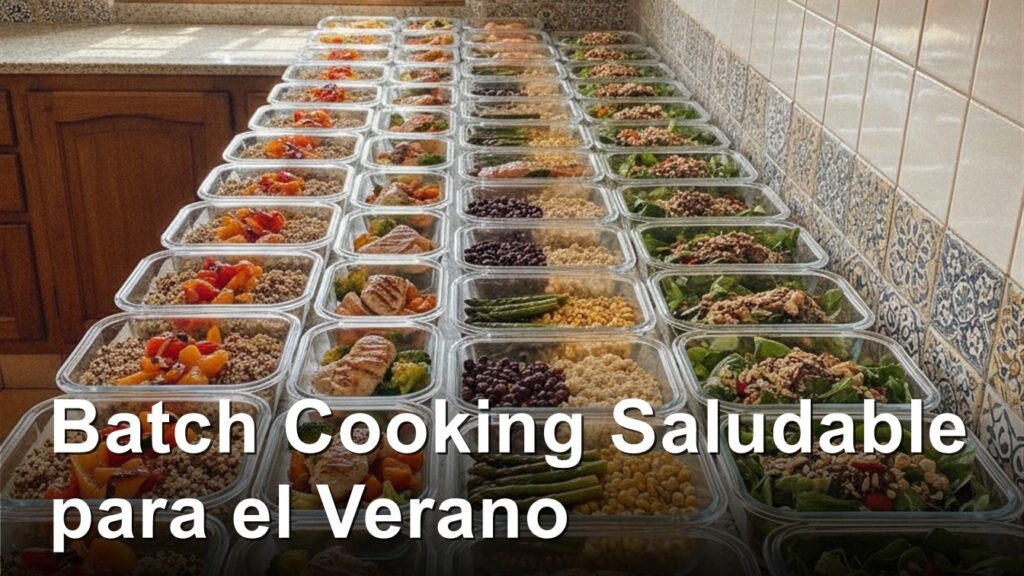 batch cooking verano menus saludables para toda la semana