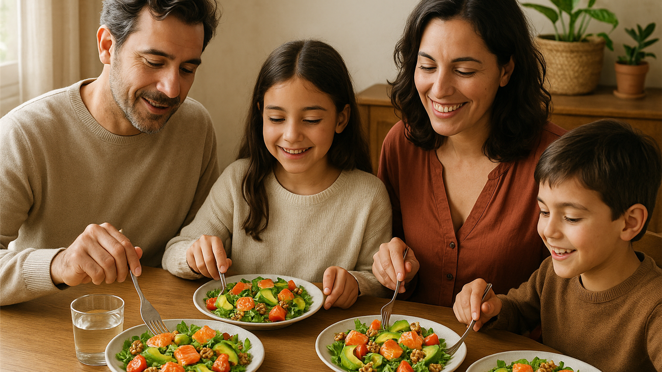 colesterol ldl hdl alimentos familia comida saludable