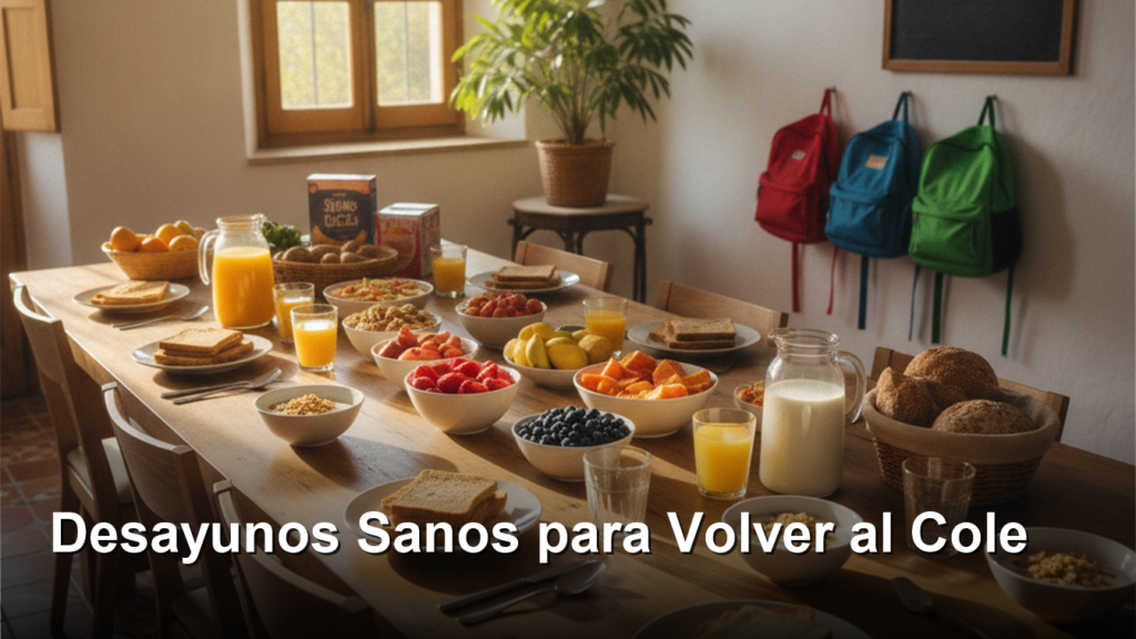 desayuno saludable vuelta al cole mesa familiar
