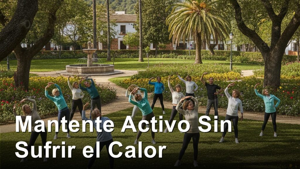 ejercicio suave verano scene outdoors