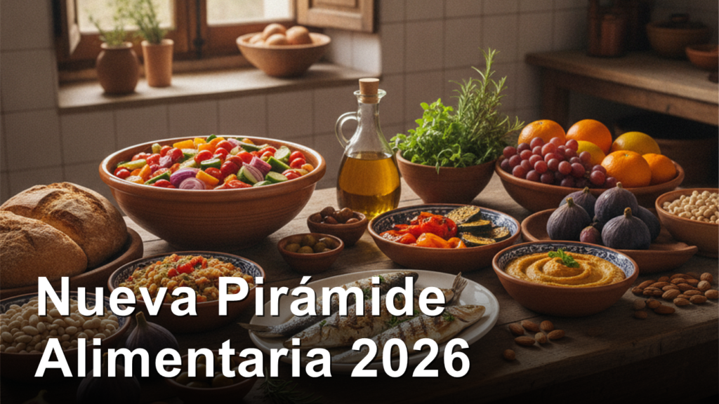 nueva piramide alimentaria espanola 2026 dieta saludable