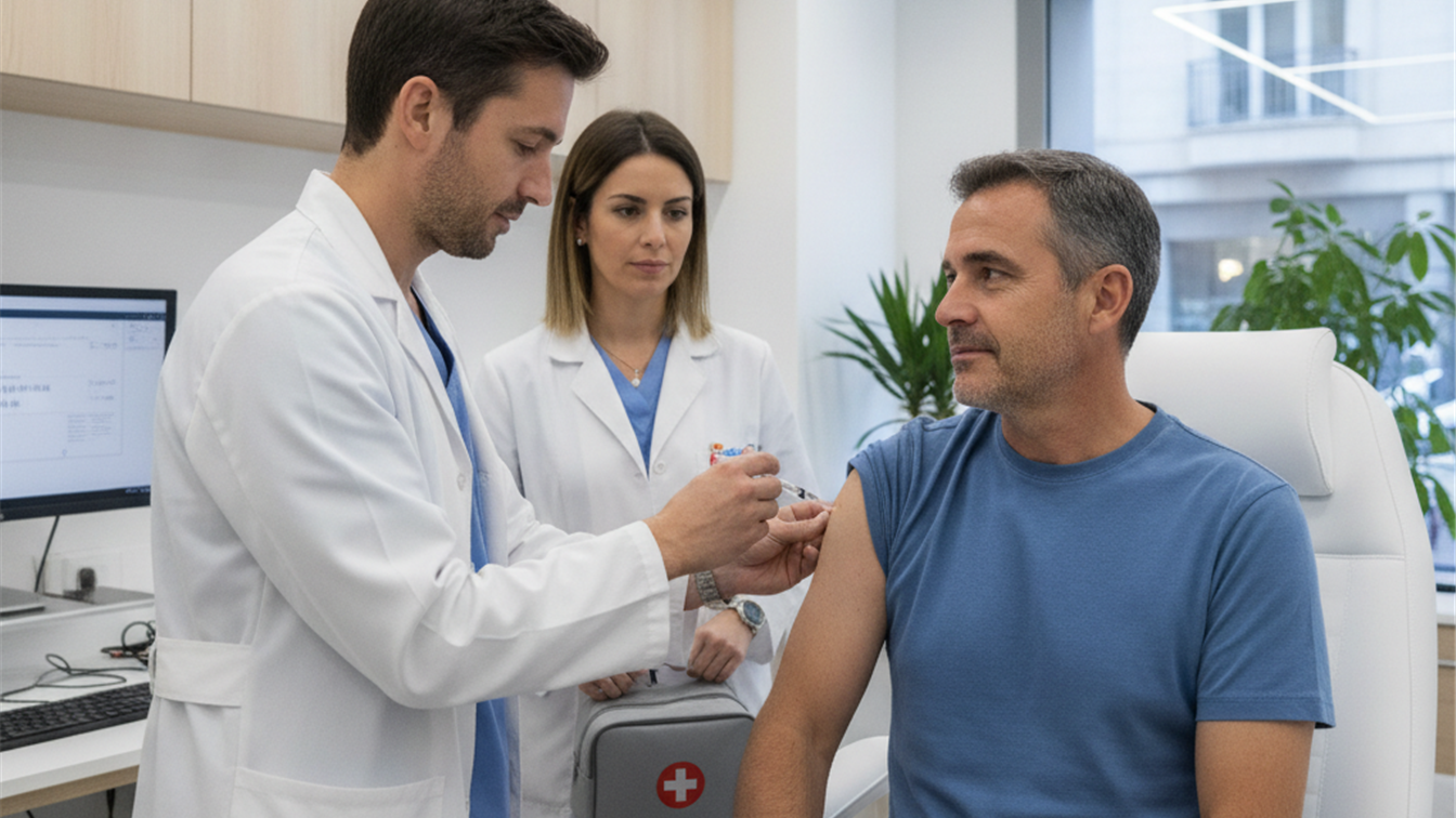 Vacunacion en clinica espanola