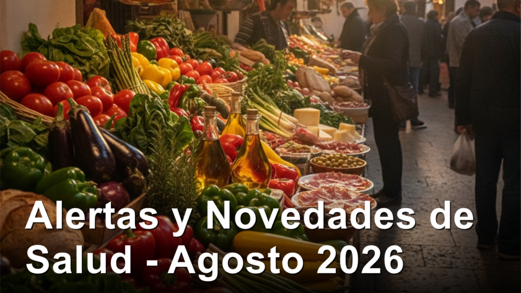 Noticias de salud Espana 25 agosto 2026 alertas AESAN vacunacion