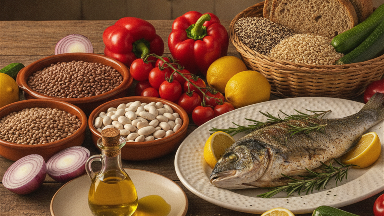 Alimentos mediterraneos dieta saludable Espana 2026
