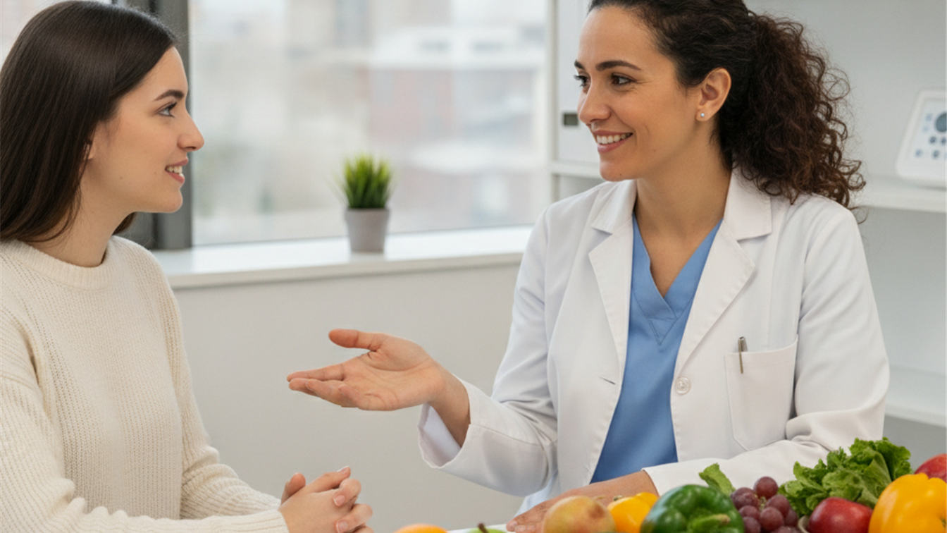 Medico nutricionista consulta saludable Espana