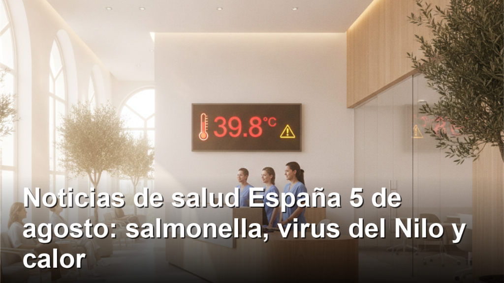 Noticias de salud en Espana 5 de agosto