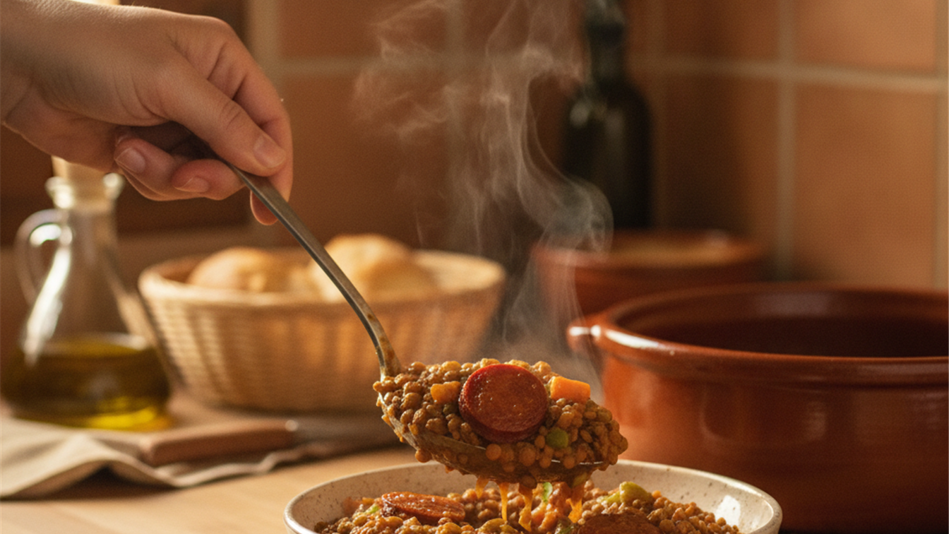 recetas ricas en proteinas lentejas con verduras detalle