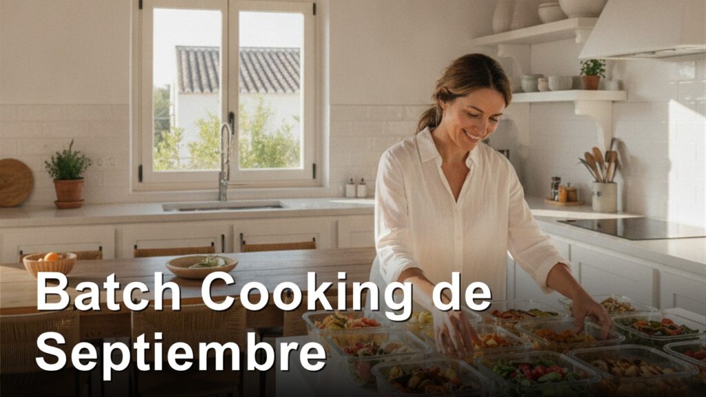 batch cooking septiembre organizacion semanal comida saludable