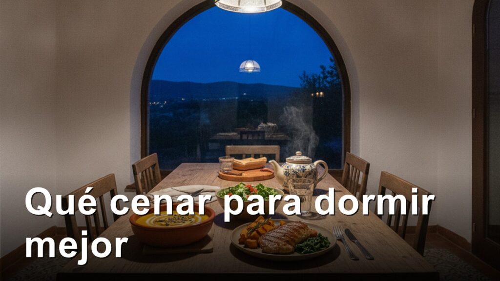 cenas para dormir mejor mesa con cena ligera por la noche