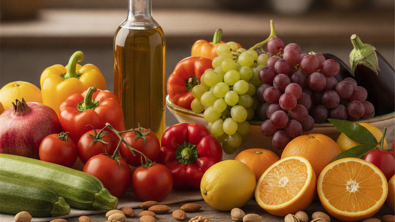 Ingredientes dieta mediterranea frutos secos aceite oliva noticias salud espana