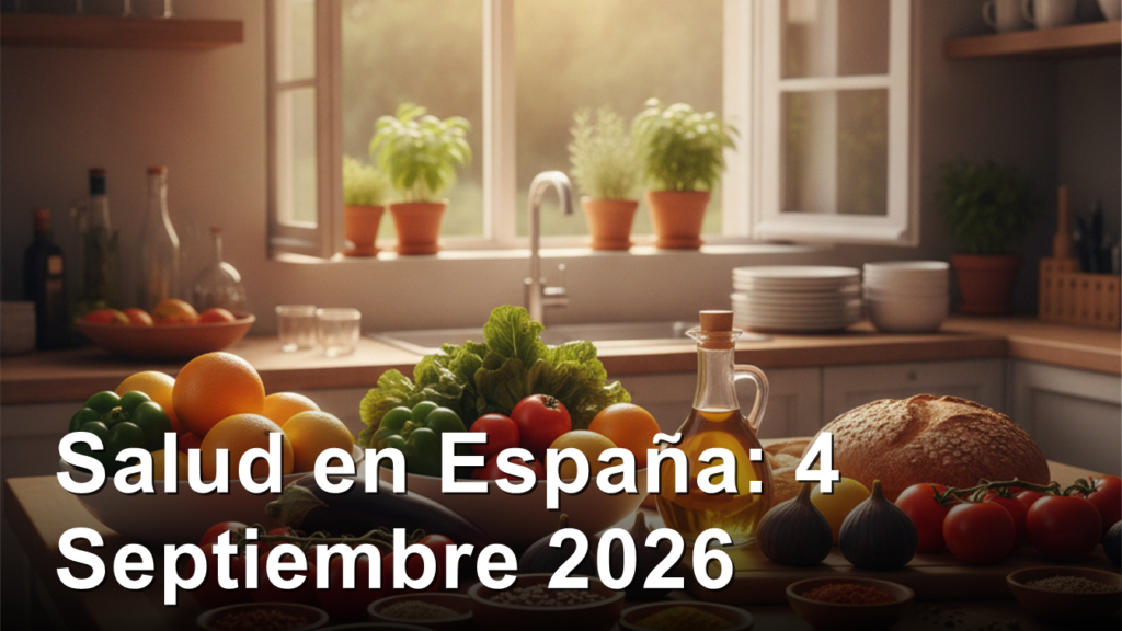 Vida saludable en Espana - 4 septiembre 2026