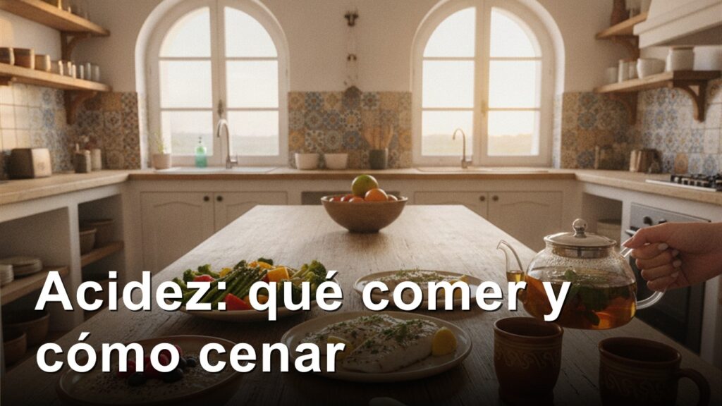 reflujo y acidez cena ligera con pescado verduras y avena