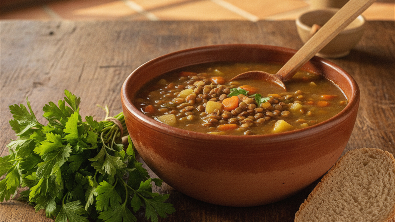 sopa de lentejas con verduras sopas caldos caseros